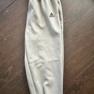 Adidas Kids XS Light Gray baseball pants knee length